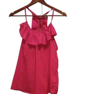 Charlotte Russe Hot Pink Ruffle Camisole Women’s Medium Cute Summer Top